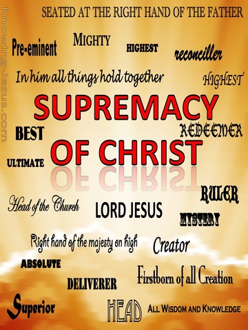 Supremacy Of Christ (orange)